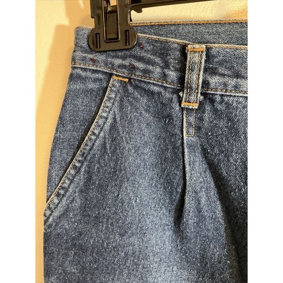 Sergio Valente Women’s 29 X 32 Jeans Vintage High Waist Straight Leg Blue Snap - Picture 3 of 8